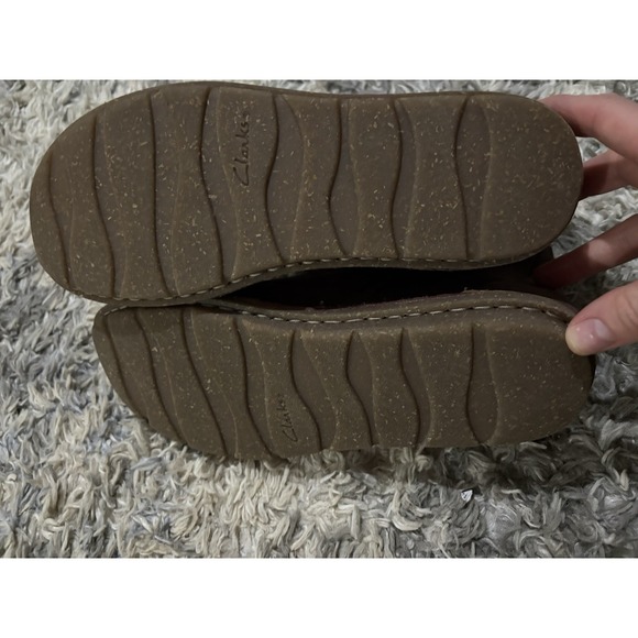 Clark's Tamitha Boots Purple Suede Sz 7 Euc - Picture 6 of 7